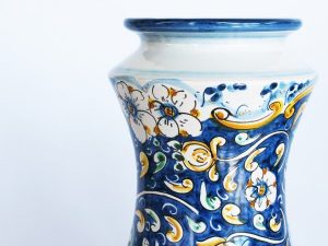 Vaso Albarello blu in Ceramiche di Caltagirone