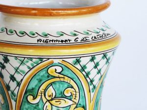 Vaso Albarello in Ceramica di Caltagirone