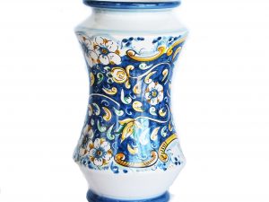 Vaso Albarello blu in Ceramiche di Caltagirone