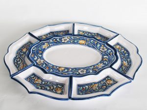 Antipastiera a scomparti in Ceramiche di Caltagirone