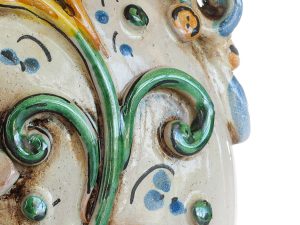 Fiaschetto in Ceramica di Caltagirone con decoro